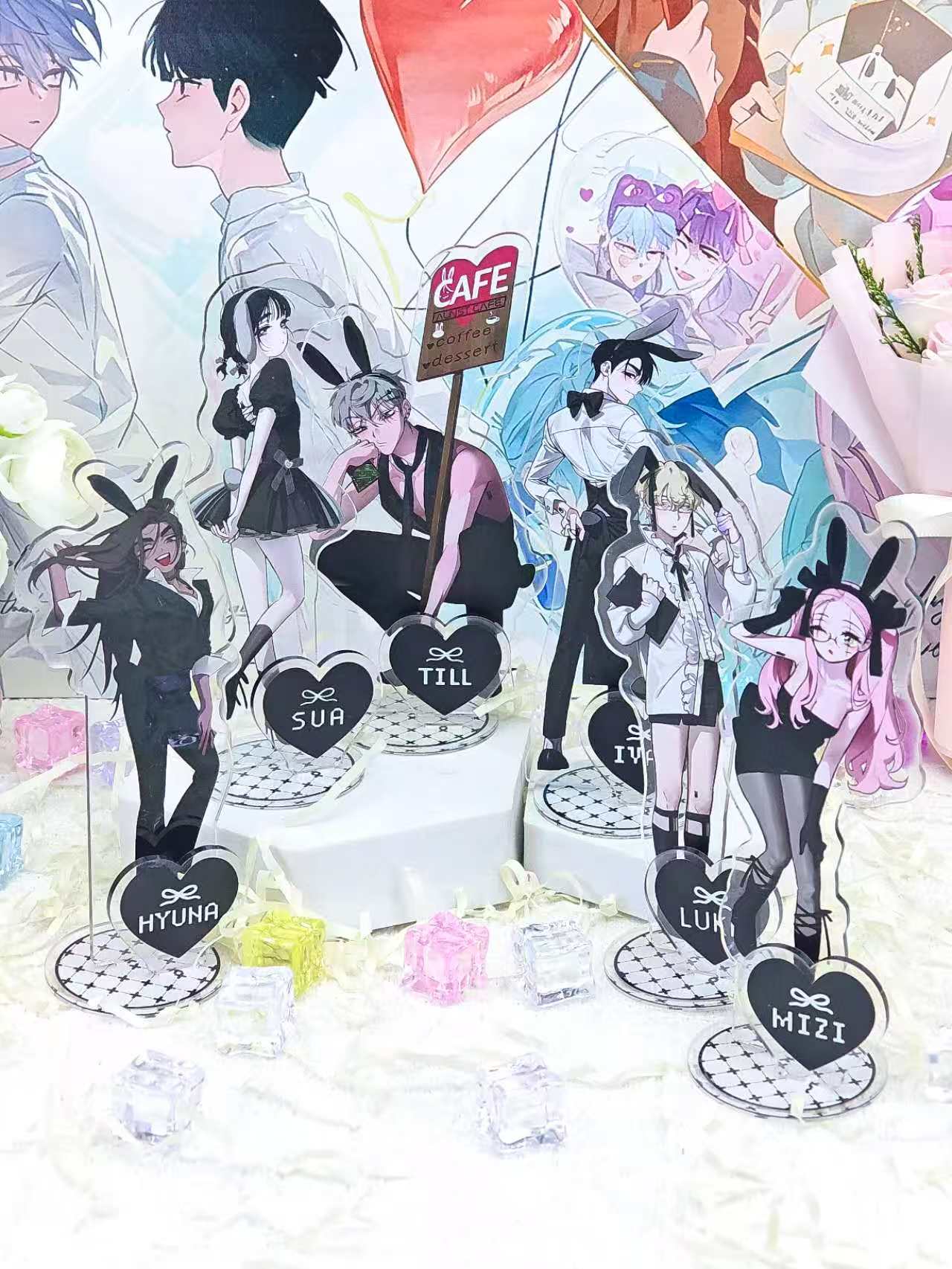 Ensemble de 6 figurines en acr - Desk Accessories avis et prix