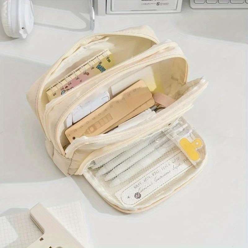 Trousse à crayons esthétique g - Aesthetic Large Pencil Case Pouch avis et prix