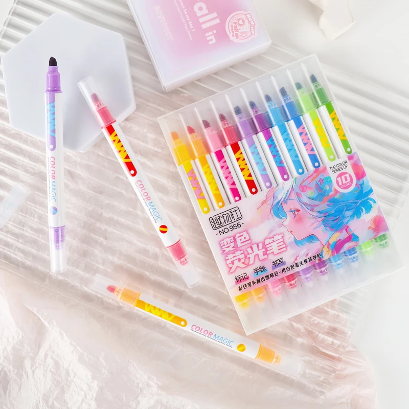 Ensemble de stylos surligneurs - Pastel Highlighter Set Double Ended avis et prix