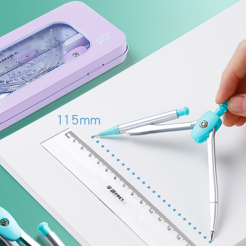 Ensemble de boussole en acier  - Math Geometry Set With Compass avis et prix