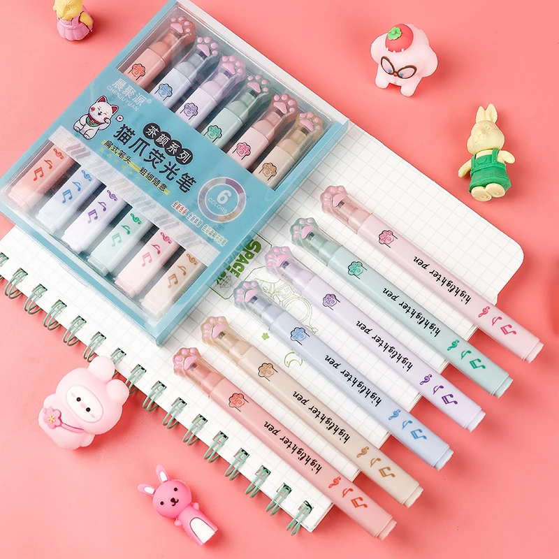 Surligneurs de couleur Pastel  - Pastel Highlighter Set Double Ended avis et prix