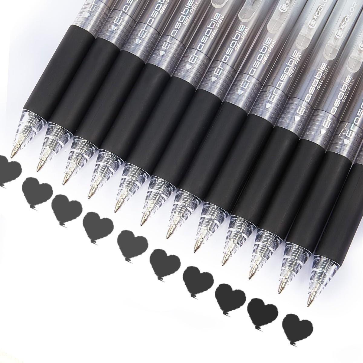 Lot de 12 stylos gel effaçable - Retractable Eraser Pen Click avis et prix