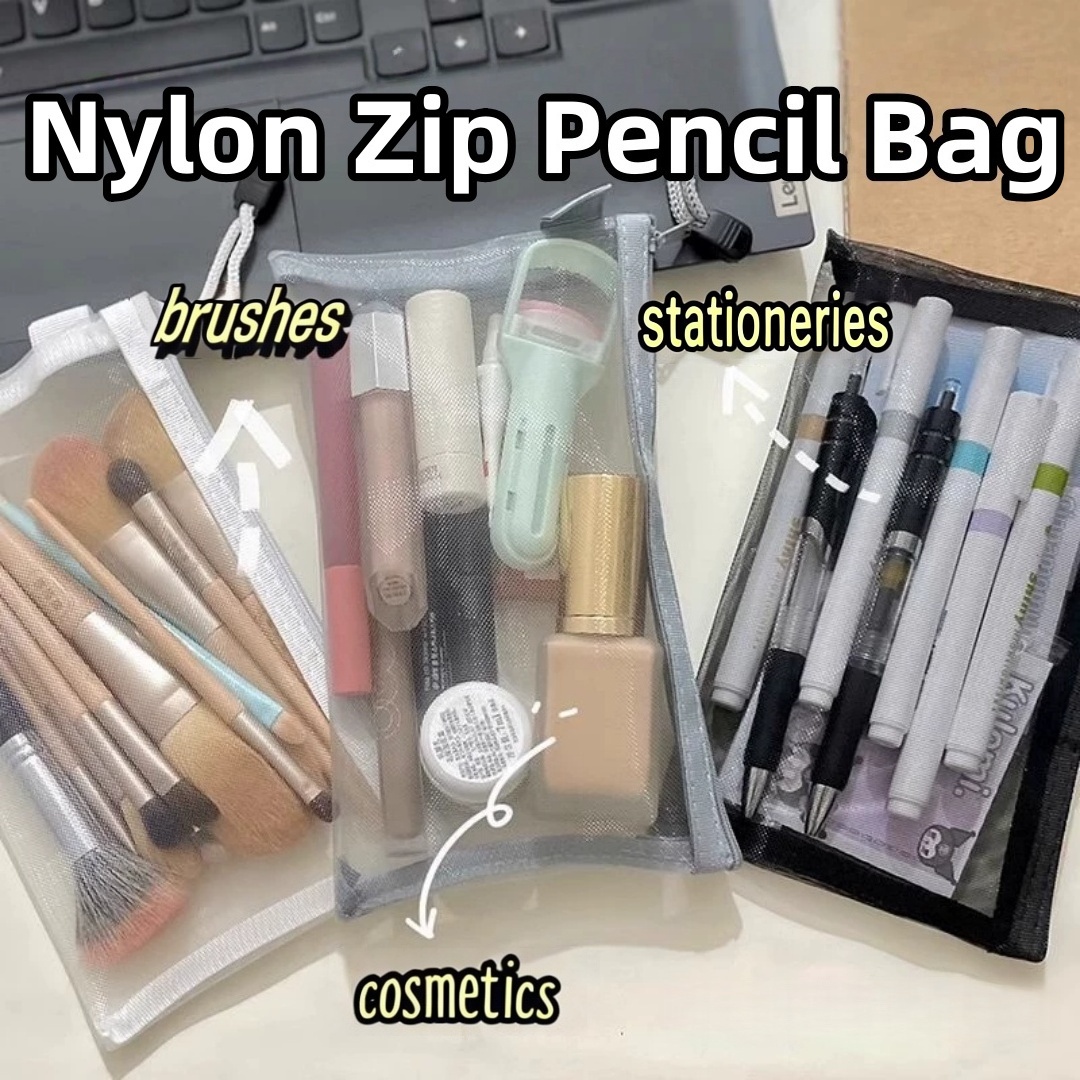 Pochette de papeterie de burea - Clear Mesh Pencil Pouch For Exam avis et prix