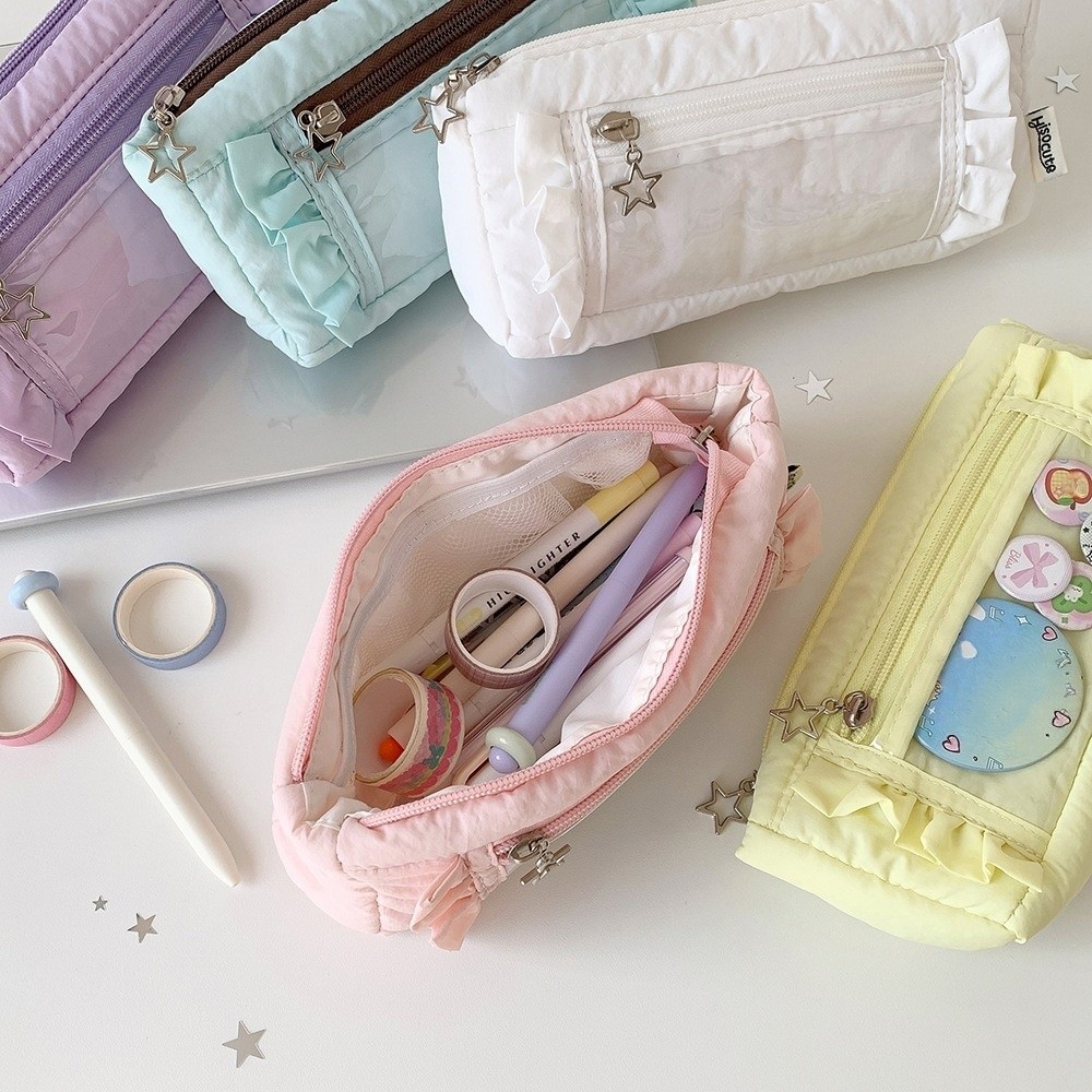 Trousse à crayons coréenne à v - Aesthetic Large Pencil Case Pouch avis et prix