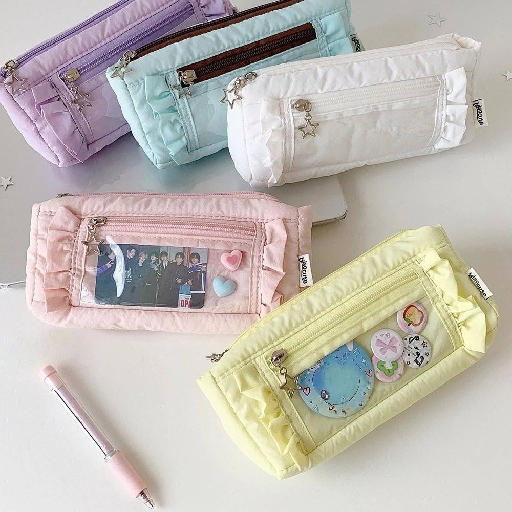 Trousse à crayons coréenne à v - Aesthetic Large Pencil Case Pouch avis et prix