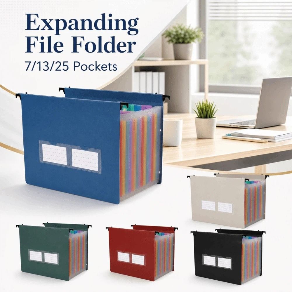 Porte-documents extensible à 7 - Expandable Accordion File Folder 13 Pockets avis et prix