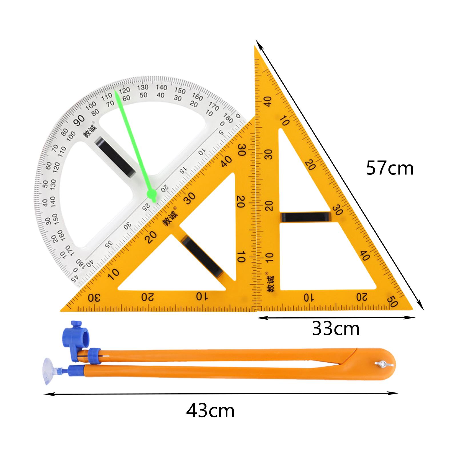 Ensemble de règles de géométri - Math Geometry Set With Compass avis et prix