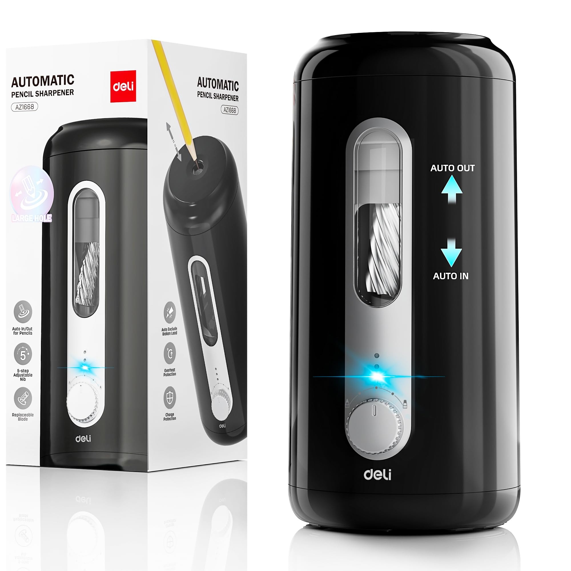 Taille-crayon électrique Deli, - Electric Pencil Sharpener Usb avis et prix